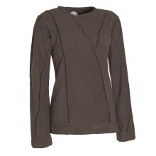 Vishes - Damen warmer Winterpullover Fleecepullover Eco-Fleece olive 40