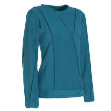 Vishes - Damen warmer Winterpullover Fleecepullover Eco-Fleece türkis 42