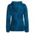 Vishes - Damen-Jacke Blume des Lebens Sweatjacke Hippie-Jacke Kapuzen-Jacke türkis 40-42