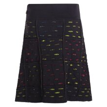 Vishes Damen knielanger Rock Baumwolle Cutwork Design...