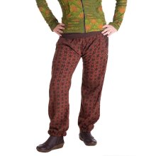 Vishes - Warme Damen Hose Blumen Haremshose ECO...