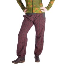 Vishes - Warme Damen Hose Blumen Haremshose ECO...