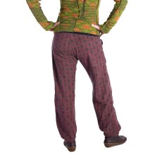 Vishes - Warme Damen Hose Blumen Haremshose ECO...