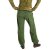 Vishes - Warme Damen Hose Blumen Haremshose ECO Fleecehose Thermohose olive 40