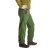 Vishes - Warme Damen Hose Blumen Haremshose ECO Fleecehose Thermohose olive 40