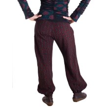 Vishes - Warme Damen Hose Blumen Haremshose ECO...