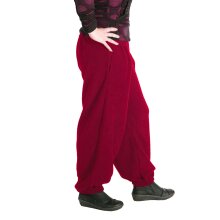 Vishes - Warme Damen Hose Winterhose Haremshose Fleecehose Thermohose dunkelrot 40-42