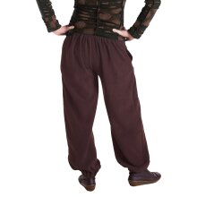 Vishes - Warme Damen Hose Winterhose Haremshose Fleecehose Thermohose braun 40-44