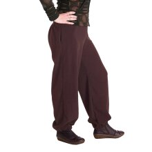 Vishes - Warme Damen Hose Winterhose Haremshose Fleecehose Thermohose braun 40-44
