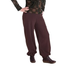 Vishes - Warme Damen Hose Winterhose Haremshose Fleecehose Thermohose braun 40-44