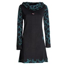 Vishes - Damen Lang-arm Kleid Schal-Kleid Winterkleider...