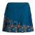 Vishes - Kurzer Rock Damen Mini-Rock Blumen Röcke, retro 70er 80er türkis 38