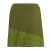 Vishes Damen A-Linie Rock Baumwolle uni einfacher Schnitt mit Taschen olive 38-40