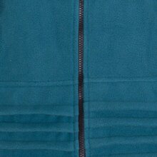 Vishes -  Damen lange Fleecejacke Hippiemantel Übergangsjacke Zipfelkapuze türkis 42