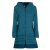 Vishes -  Damen lange Fleecejacke Hippiemantel Übergangsjacke Zipfelkapuze türkis 42
