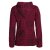 Vishes - Damen-Jacke Blume des Lebens Sweatjacke Hippie-Jacke Kapuzen-Jacke dunkelrot 38-40