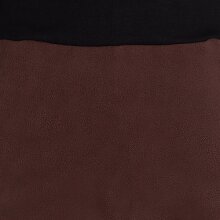 Vishes - Thermorock warmer Damen Winterrock kurz Minirock aus ECO-Fleece braun-schwarz 40-42