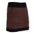 Vishes - Thermorock warmer Damen Winterrock kurz Minirock aus ECO-Fleece braun-schwarz 40-42