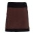 Vishes - Thermorock warmer Damen Winterrock kurz Minirock aus ECO-Fleece braun-schwarz 44