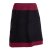 Vishes - Thermorock warmer Damen Winterrock kurz Minirock aus ECO-Fleece schwarz-dunkelrot 40-42