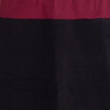 Vishes - Thermorock warmer Damen Winterrock kurz Minirock aus ECO-Fleece schwarz-dunkelrot 50