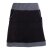 Vishes - Thermorock warmer Damen Winterrock kurz Minirock aus ECO-Fleece schwarz-grau 46