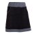 Vishes - Thermorock warmer Damen Winterrock kurz Minirock aus ECO-Fleece schwarz-grau 46