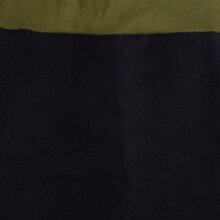 Vishes - Thermorock warmer Damen Winterrock kurz Minirock aus ECO-Fleece schwarz-olive 46