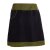 Vishes - Thermorock warmer Damen Winterrock kurz Minirock aus ECO-Fleece schwarz-olive 46