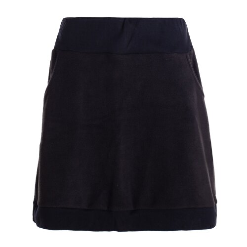 Vishes - Thermorock warmer Damen Winterrock kurz Minirock aus ECO-Fleece schwarz 40-42