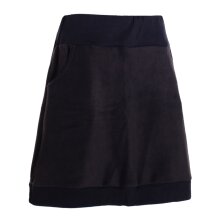 Vishes - Thermorock warmer Damen Winterrock kurz Minirock aus ECO-Fleece schwarz 40-42
