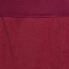 Vishes - Thermorock warmer Damen Winterrock kurz Minirock aus ECO-Fleece dunkelrot 38