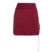 Vishes - Thermorock warmer Damen Winterrock kurz Minirock aus ECO-Fleece dunkelrot 46