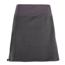 Vishes - Thermorock warmer Damen Winterrock kurz Minirock aus ECO-Fleece grau 36