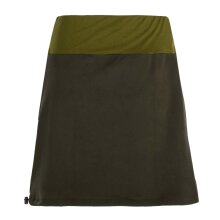 Vishes - Thermorock warmer Damen Winterrock kurz Minirock aus ECO-Fleece olive 44