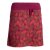 Vishes Damen knielanger Rock Baumwolle Blumen-Muster breiter Bund mit Kordel-Zug und Taschen dunkelrot 38