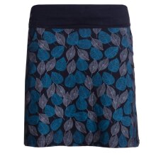 Vishes Damen knielanger Rock Baumwolle Blumen-Muster...