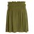 Vishes - Damen Rock knielang Basic-Rock Baumwoll-Rock Einfarbig Schlicht olive