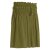 Vishes - Damen Rock knielang Basic-Rock Baumwoll-Rock Einfarbig Schlicht olive