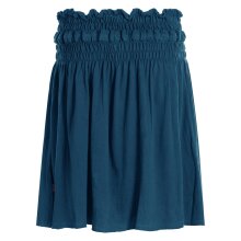 Vishes - Damen Rock knielang Basic-Rock Baumwoll-Rock Einfarbig Schlicht türkis