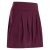 Vishes - Kurzer Damen Falten-Rock Bio-Rock Baumwoll-Rock Einfarbig Schlicht dunkelrot 42