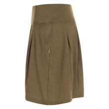 Vishes - Kurzer Damen Falten-Rock Bio-Rock Baumwoll-Rock Einfarbig Schlicht olive 36