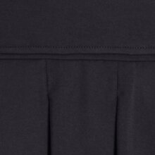 Vishes - Kurzer Damen Falten-Rock Bio-Rock Baumwoll-Rock Einfarbig Schlicht schwarz 40-42