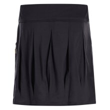 Vishes - Kurzer Damen Falten-Rock Bio-Rock Baumwoll-Rock Einfarbig Schlicht schwarz 40-42