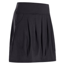 Vishes - Kurzer Damen Falten-Rock Bio-Rock Baumwoll-Rock Einfarbig Schlicht schwarz 42