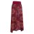 Vishes - Langer Damen Sommer-Rock Sommerröcke Bunt mit Mandalas bedruckt dunkelrot 34