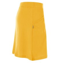 Vishes - Kurzer Damen Sport-Rock Mini-Rock Baumwoll-Rock Einfarbig Schlicht gelb 36-38