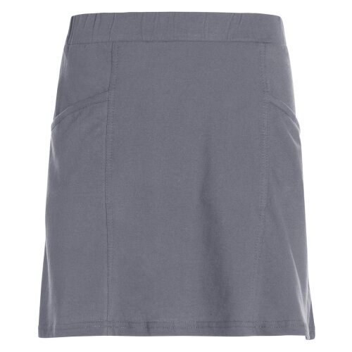 Vishes - Kurzer Damen Sport-Rock Mini-Rock Baumwoll-Rock Einfarbig Schlicht grau 44-46