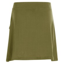 Vishes - Kurzer Damen Sport-Rock Mini-Rock Baumwoll-Rock Einfarbig Schlicht olive 40-42