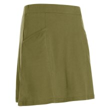 Vishes - Kurzer Damen Sport-Rock Mini-Rock Baumwoll-Rock Einfarbig Schlicht olive 40-42